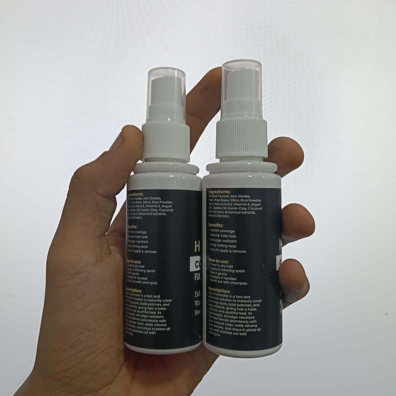 Hair Concealer | Waterproof & Sweat-Proof Powder for Fuller Hair Look